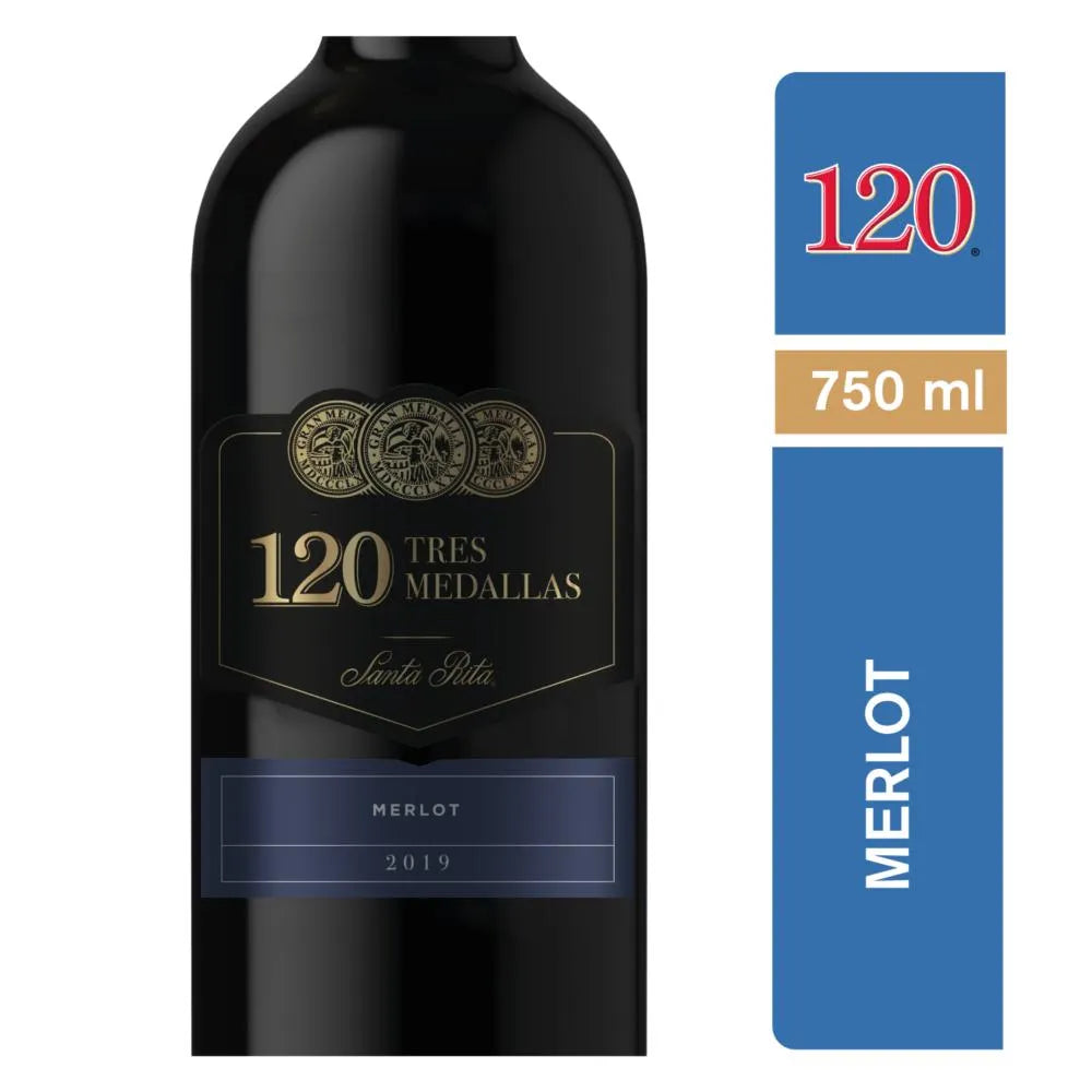 120 Tres Medallas Merlot 700ml