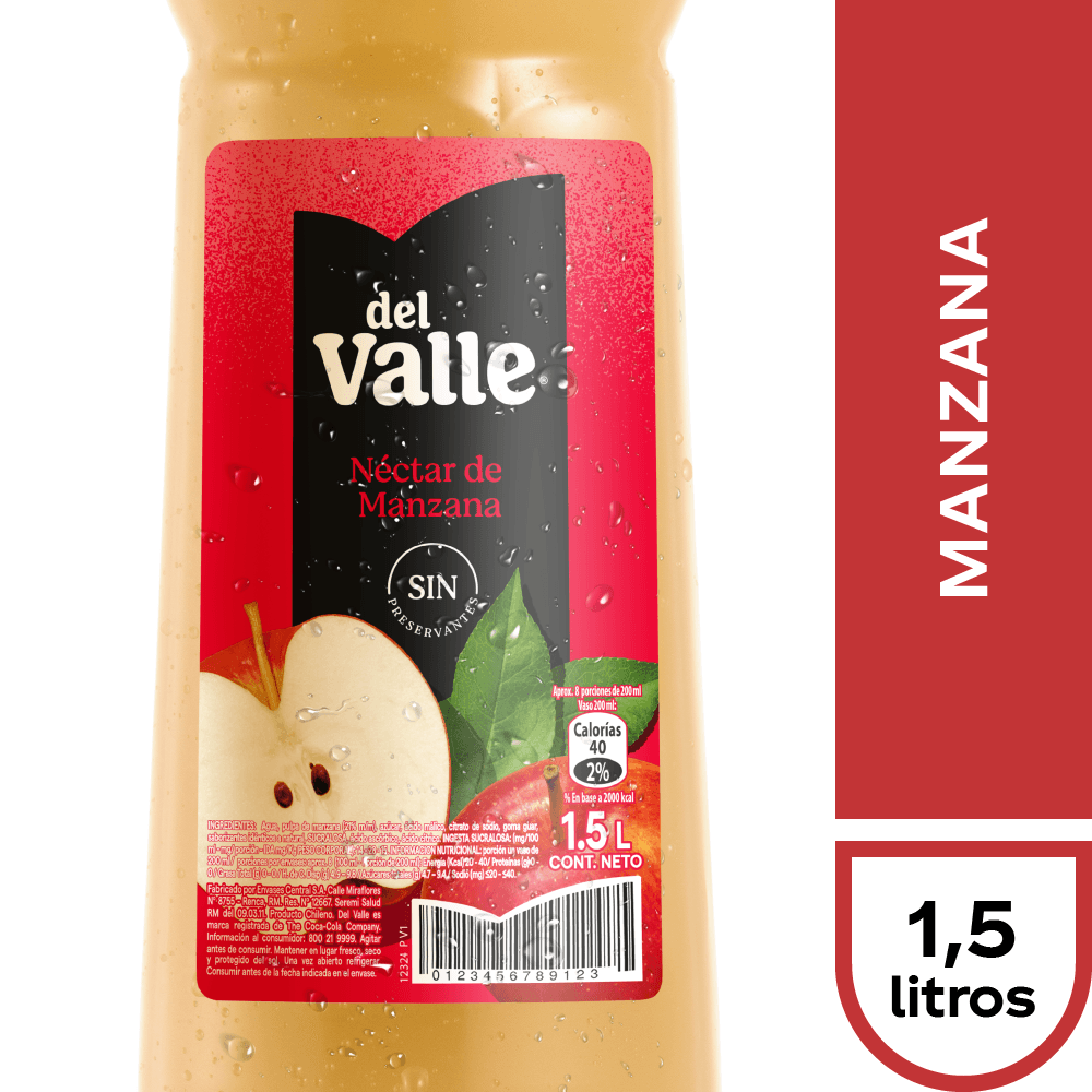 Del Valle Manzana 1.5L