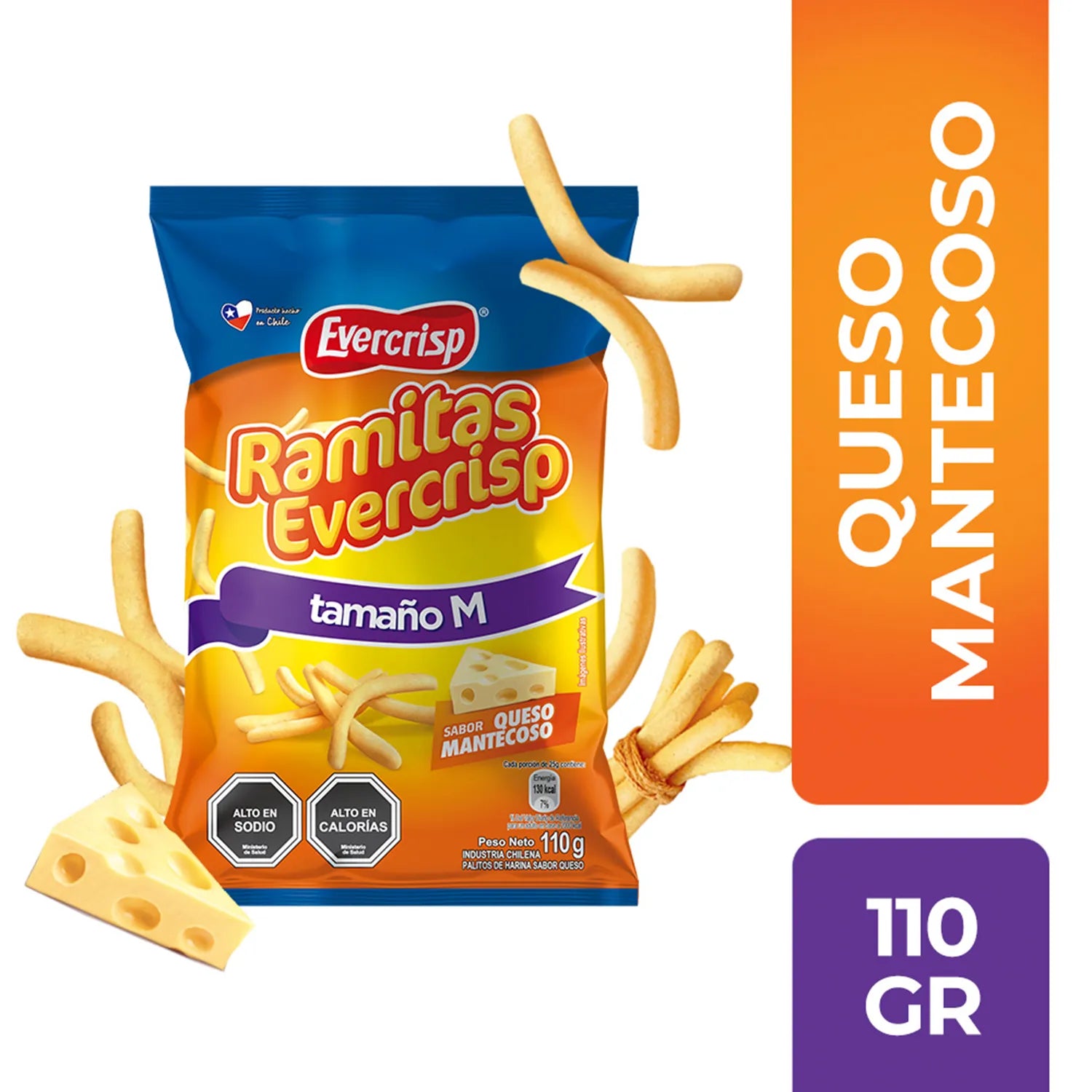 Evercrisp Ramitas Queso 110g
