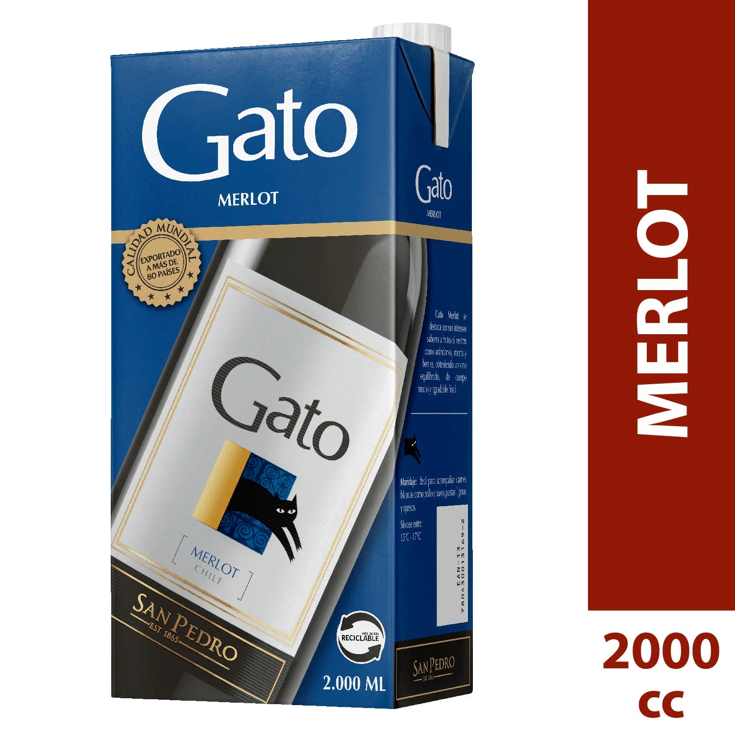 Gato Merlot caja 2L