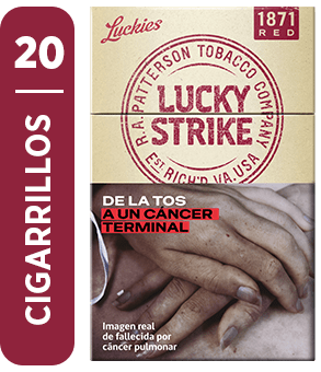 Lucky Strike Patterson Rojo Caja Dura