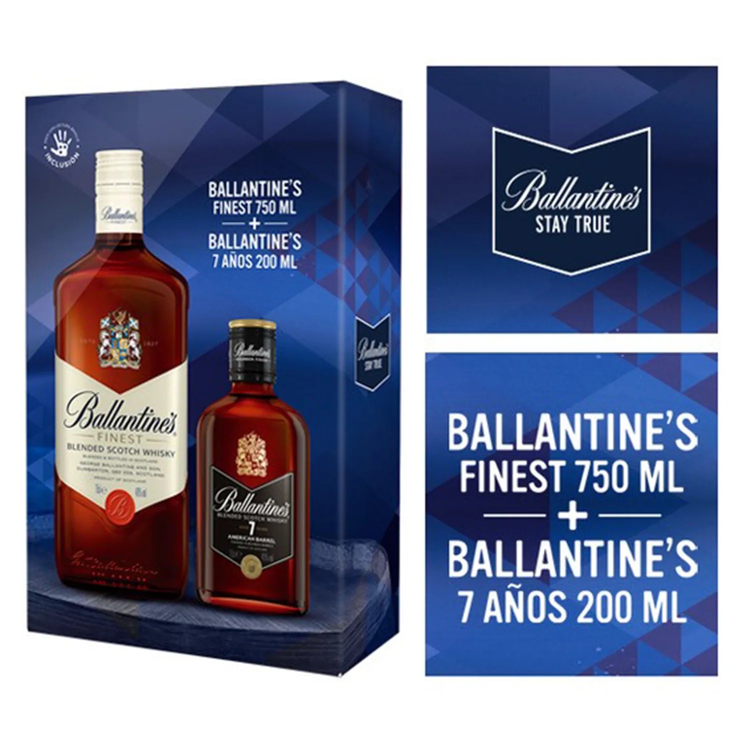 Ballantine´s 750ml + Petaca 7 años 200ml