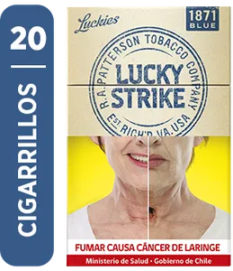 Lucky Strike Patterson Azul Caja Dura